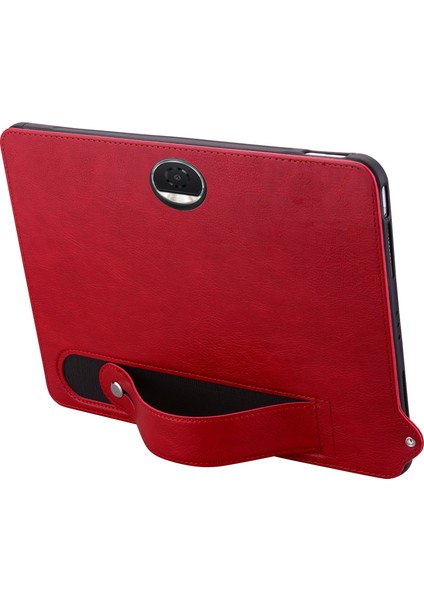 Honor Magicpad 2 12.3 Tablet Kılıfı El Kayışı Kickstand Deri Kılıf-Kırmızı (Yurt Dışından) fırsatları