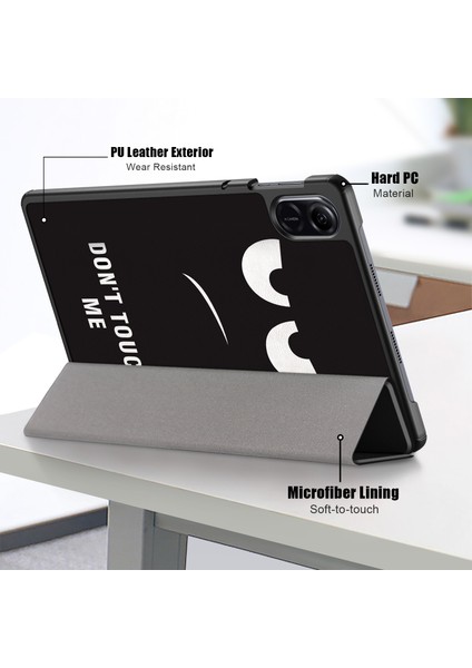Pu Deri Tablet Kılıfı Onur Pad X9/pad X8 Pro, Desen Baskı Üç Katlı Stand Folio Koruyucu Kapak-Gözler (Yurt Dışından) fırsatları