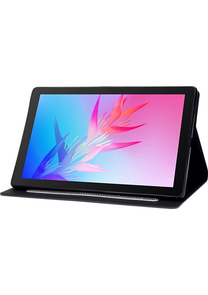 Huawei Enjoy Tablet 2/matepad T 10 9,7 Inç/t 10S 10,1 Inç/honor Pad 6 10,1 Inç/pad X6 9,7 Inç Tablet Kılıfı Düz ​​renk Pu Deri Folyo Çevirmeli Stand Kart Yuvaları Manyetik Kapak (Yurt Dışından)