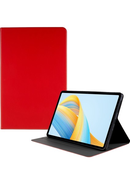 Honor Pad V8 Pro Katlanır Pu Deri Standı Kabuk Kapak Tam Vücut Koruma Tablet Kılıfı-Kırmızı (Yurt Dışından)
