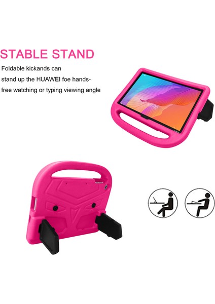 Serçe Tarzı Eva Tablet Koruyucu Kılıf Kapak Kickstand ile Huawei Enjoy Tablet 2 10.1/T10 9.7/T10S 10.1-Rose (Yurt Dışından)