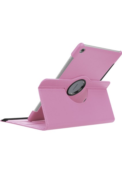 Litchi Tahıl Deri Stand Folio Kapağı Huawei Mediapad M5 10/m5 10(Pro) Elastik Bantlı-Pembe (Yurt Dışından) fırsatları