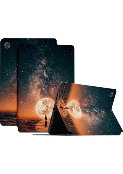 Huawei Matepad Se Için Darbeye Dayanıklı Tablet Kılıfı Stand-Dreaming Sky ile 10.4 Inç Desen Baskı Pu Deri Kapak (Yurt Dışından)