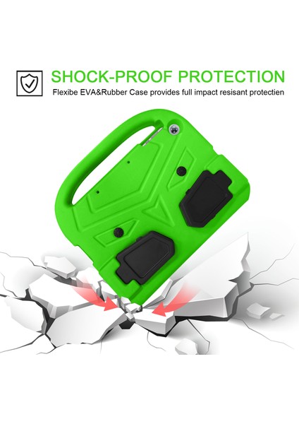 Serçe Tarzı Eva Tablet Koruyucu Kılıf Kapak Kickstand ile Huawei Enjoy Tablet 2 10.1/T10 9.7/T10S 10.1-Green (Yurt Dışından)