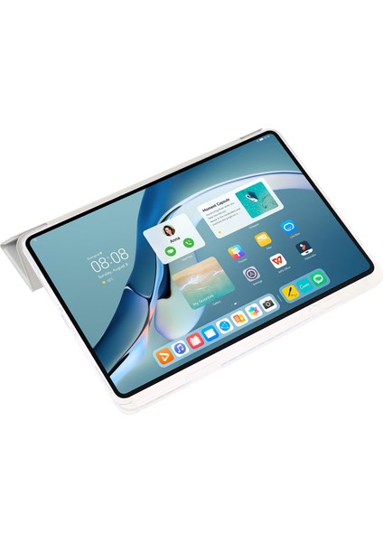 Huawei Matepad Pro 11(2022) Kılıf Üç Katlı Standlı Tablet Deri Kapak-Gri (Yurt Dışından) modelleri