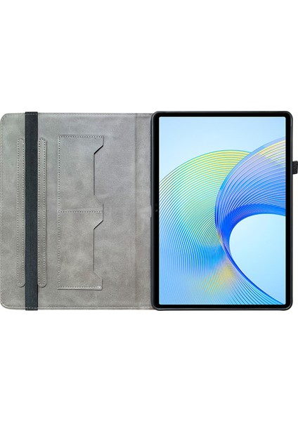 Honor Pad X8 Pro/pad X9 Kılıf Pu Deri Desenli Baskılı Tablet Kapaklı Stand-Siyah Gül (Yurt Dışından) modelleri