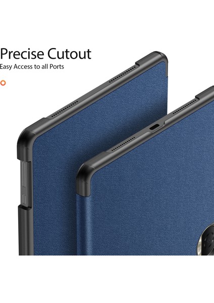 Dux Ducıs Domo Serisi Honor Pad 9 Kılıf Üç Katlı Stand Pu Deri Koruyucu Tablet Kapağı-Mavi (Yurt Dışından) indirimleri