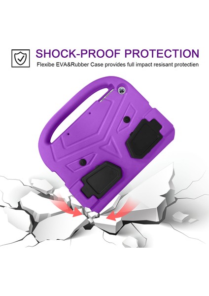 Serçe Tarzı Eva Tablet Koruyucu Kılıf Kapak Kickstand ile Huawei Enjoy Tablet 2 10.1/T10 9.7/T10S 10.1-Mor (Yurt Dışından) modelleri