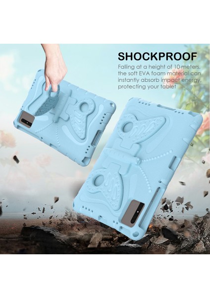 Kickstand Eva Tablet Kılıfı Huawei Matepad Se 11/lenovo Tab M11/SAMSUNG Galaxy Tab S9 Fe/s9/s8/s7/xiaomi Redmi Pad Se/pad 6-Bebek Mavisi (Yurt Dışından) modelleri