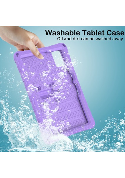 Kickstand Eva Tablet Kılıfı Huawei Matepad Se 11/lenovo Tab M11/SAMSUNG Galaxy Tab S9 Fe/s9/s8/s7/xiaomi Redmi Pad Se/pad 6-Açık Mor (Yurt Dışından) indirimleri
