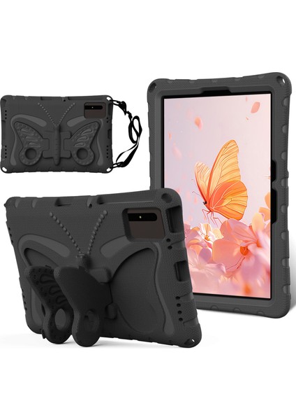 Kickstand Eva Tablet Kapağı Huawei Matepad Se 11/lenovo Tab M11/SAMSUNG Galaxy Tab S9 Fe/s9/s8/s7/xiaomi Redmi Pad Se/pad 6-Siyah (Yurt Dışından)