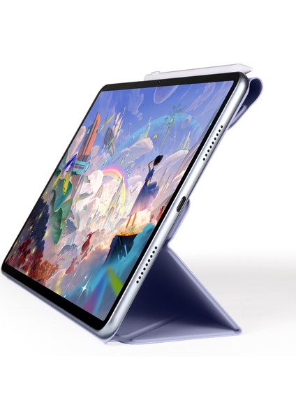 Huawei Matepad 11.5 S/matepad 11.5 Kılıf Için Origami Standı Manyetik Deri Tablet Kapak-Lavanta Mor (Yurt Dışından)