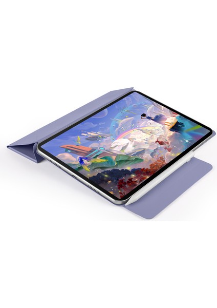 Huawei Matepad 11.5 S/matepad 11.5 Kılıf Için Origami Standı Manyetik Deri Tablet Kapak-Lavanta Mor (Yurt Dışından)