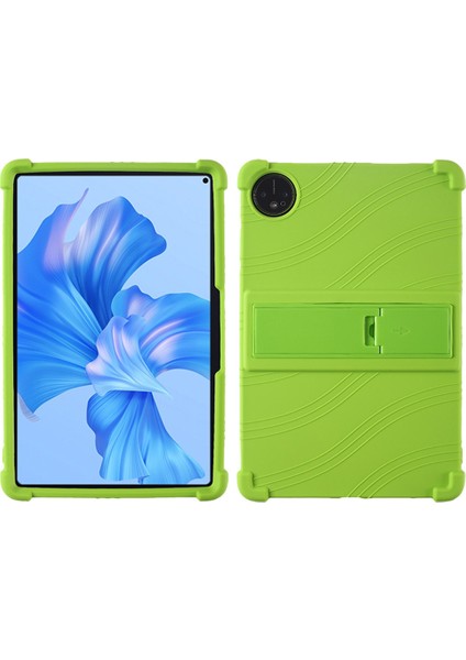 Huawei Matepad Pro 11(2022)YUMUŞAK Silikon Tablet Kılıfı Pc Kickstand Çarpışmaya Dayanıklı Tablet Kapağı-Yeşil (Yurt Dışından)