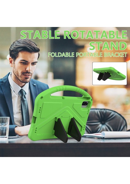 Honor Pad X8A/INFINIX Xpad Kılıf Eva Tablet Kapak Saplı Kickstand Çocuk Dostu-Yeşil (Yurt Dışından) fiyatları