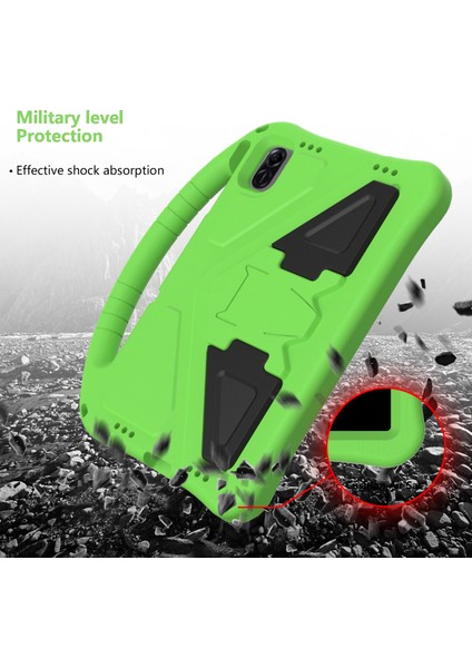 Honor Pad X8A/INFINIX Xpad Kılıf Eva Tablet Kapak Saplı Kickstand Çocuk Dostu-Yeşil (Yurt Dışından) indirimleri