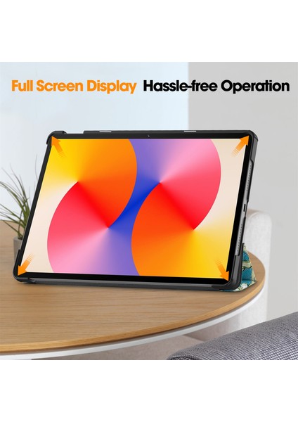 Huawei Matepad Se 11 Standlı Kılıf Desen Baskı Deri Tablet Kapak-Kayısı Çiçeği (Yurt Dışından) fırsatları