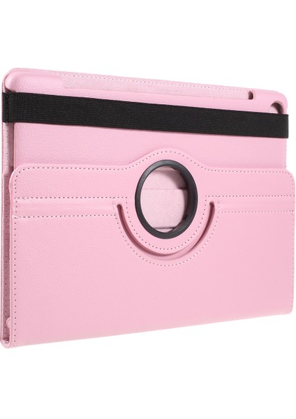 Huawei Mediapad M5 10/m5 10(Pro)-Pembe Için Döner Standlı Litchi Deri Kılıf Kabuk (Yurt Dışından) modelleri