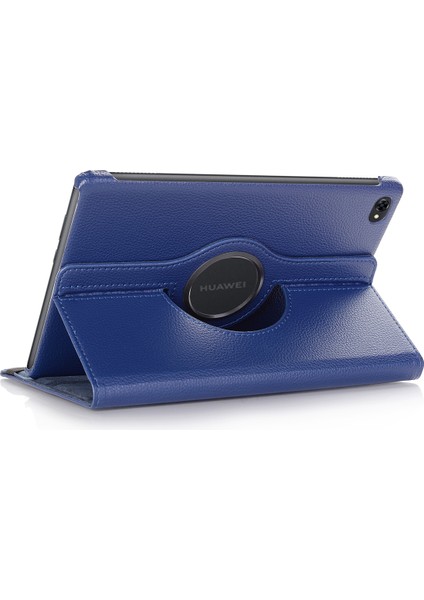 Huawei Mediapad M5 Lite 10/c5 10-Koyu Mavi Için Döner Standlı Litchi Deri Deri Tablet Kılıfı (Yurt Dışından) fiyatları