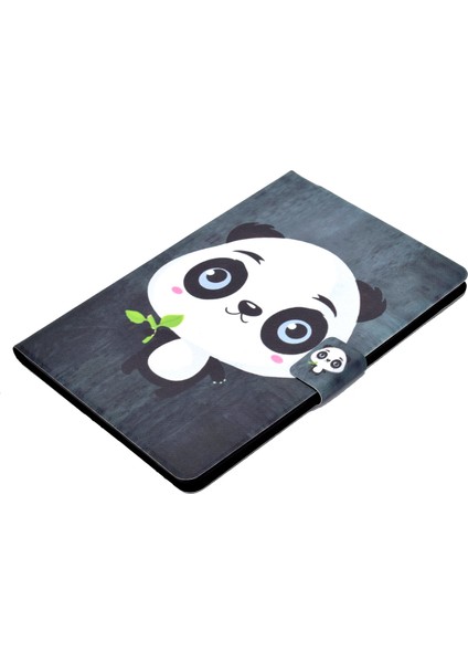 Darbeye Dayanıklı Desen Baskı Kartı Yuvası Standı Pu Deri Tablet Kılıfı Huawei Mediapad T3 10-Sevimli Panda (Yurt Dışından) indirimleri