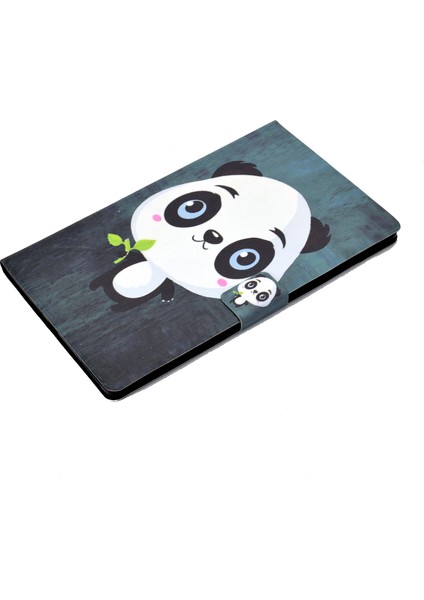 Huawei Matepad T10S/T10 Tablet Kabuk-Sevimli Panda Için Desen Baskı Deri Stand (Yurt Dışından)