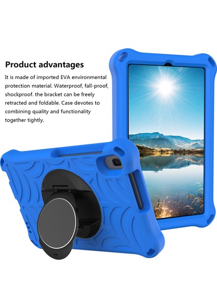 Huawei Matepad T8 2020(8,0 Inç)-Mavi Için Omuz Askılı Şık Örümcek Ağı Dokusu Kickstand Eva Kılıfı (Yurt Dışından) fırsatları