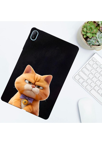 Huawei Matepad Se 11 Kılıf Desen Baskı Ince Tpu Tablet Koruyucu Kapak-Garfield Kedi Için (Yurt Dışından) modelleri