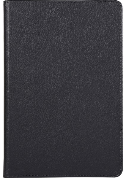 Huawei Matepad 10.4(2020)/(2022)/HONOR V6-Black Için 360 Derece Döner Standlı Tablet Kılıfı ile Litchi Deri Deri (Yurt Dışından)