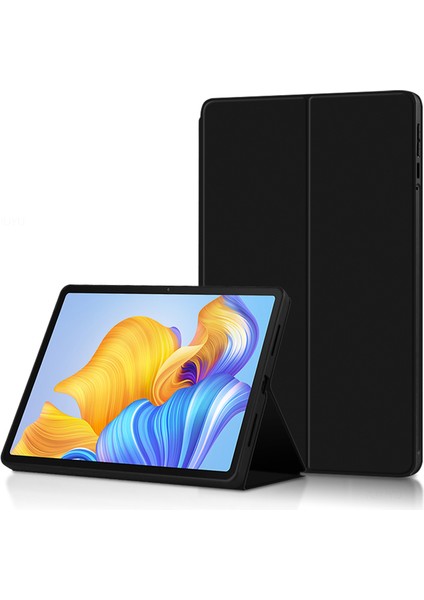 Honor Pad 8 Folio Pu Deri Kapak Tam Koruma Katlanır Stand Kabuk-Siyah Için (Yurt Dışından)