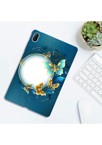 Huawei Matepad Se 11 Için Tpu Kılıf Desen Baskı Ince Tablet Koruyucu Kapak-Ay ve (Yurt Dışından) modelleri