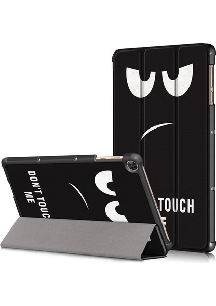 Üç Katlı Stand Desen Baskı Deri Kılıf Akıllı Tablet Kapak Için Huawei Matepad T 10S/T 10/tadını Çıkarın Tablet 2-Bana Dokunma (Yurt Dışından)