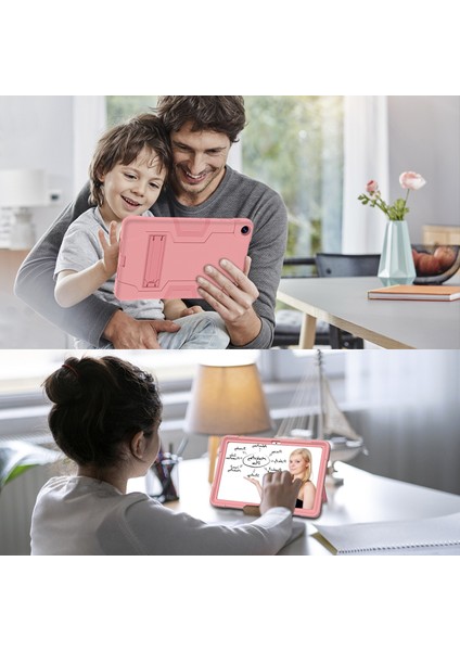 Huawei Matepad 10.4(2023)TABLET Kılıfı Kickstand Silikon + Pc Robot Tarzı Çift Renkli Tablet Kapağı-Gül Altın (Yurt Dışından) fırsatları