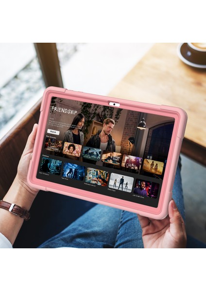 Huawei Matepad 10.4(2023)TABLET Kılıfı Kickstand Silikon + Pc Robot Tarzı Çift Renkli Tablet Kapağı-Gül Altın (Yurt Dışından) indirimleri