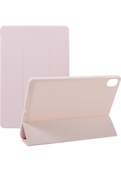 Huawei Matepad 11.5 S Kılıf Üç Katlı Stand Deri Tablet Kapak Petek Doku-Pembe (Yurt Dışından)