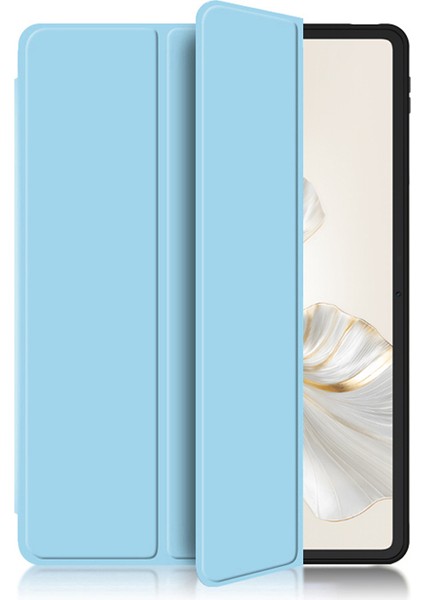 Honor Pad 9 Pro Kılıf Pu Deri Tpu Geri Tam Koruma Üç Katlı Stand Tablet Kapak-Mavi (Yurt Dışından) fiyatları