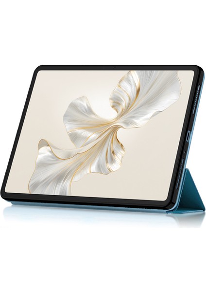 Honor Pad 9 Pro Kılıf Pu Deri Tpu Geri Tam Koruma Üç Katlı Stand Tablet Kapak-Mavi (Yurt Dışından) fırsatları