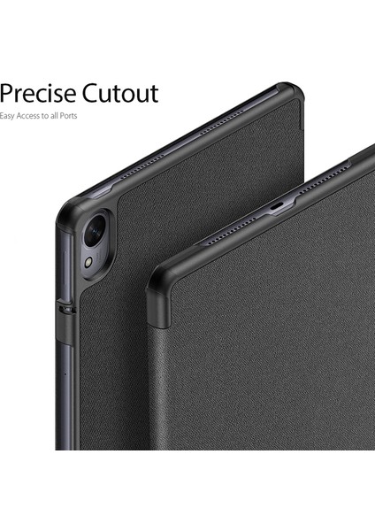 Dux Ducıs Domo Serisi Huawei Matepad 11.5 S Tablet Kılıfı Üç Katlı Stand Deri Kabuk-Siyah (Yurt Dışından) indirimleri