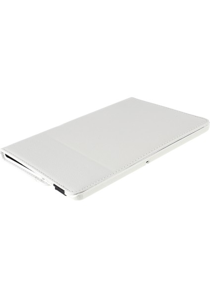 Huawei Mediapad T3 10 Litchi Deri Deri 360 Derece Döner Stand Çok Açılı Destek Tablet Kılıfı-Beyaz (Yurt Dışından) fiyatları