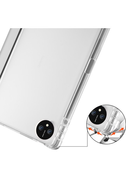 Huawei Matepad Pro 11(2024)ÜÇ Katlı Standlı Deri Kılıf Kalem Yuvalı Şeffaf Arka Kapak-Gri (Yurt Dışından) fiyatları