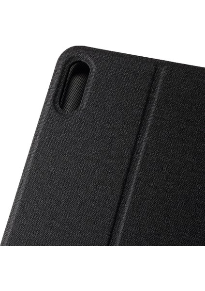 Kumaş Dokusu Pu Deri Stand Koruyucu Kapak Huawei Matepad 10.4(2020)/(2022)/HONOR V6-Black (Yurt Dışından)