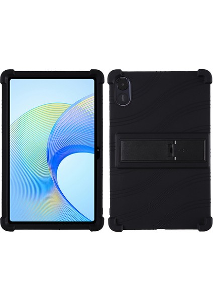 Honor Pad X8 Pro ELN-W09 Silikon Tablet Kılıfı Pc Kickstand-Siyah ile Çizilmeye Dayanıklı Tablet Kapağı (Yurt Dışından)