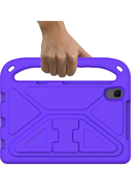 Taşınabilir Darbeye Dayanıklı Anti-Drop Kickstand Kolu Tasarım Eva Tablet Kılıfı Huawei Mediapad M6 8.4-Inç-Mor (Yurt Dışından)