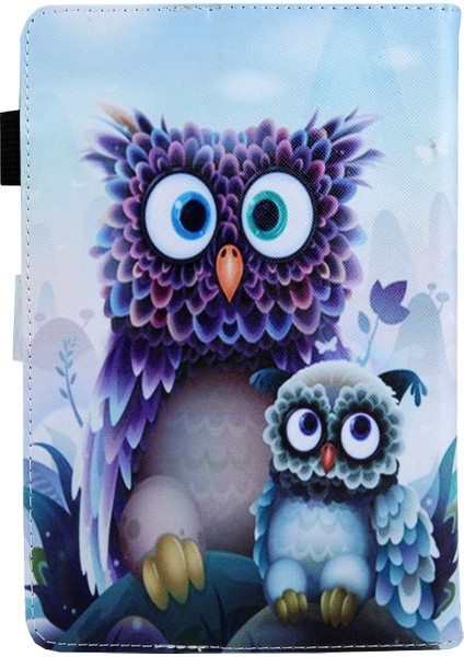 Evrensel Hayvan Desenli 8 Inç Pu Deri Standı Tablet Kılıfı Huawei Mediapad T3 8.0/ipad Mini 5, Vb-Baykuşlar (Yurt Dışından) modelleri