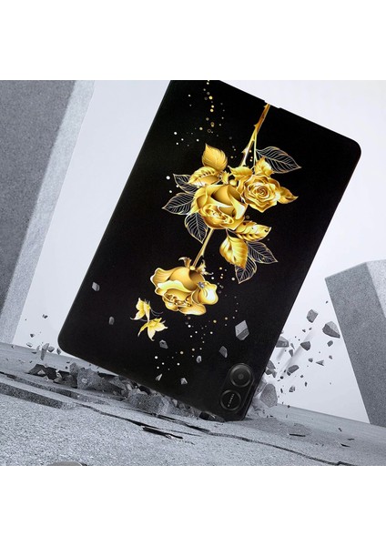 Honor Pad X8A Tpu Kılıf Desen Baskı Ince Tablet Koruyucu Kapak-Altın Gül Için (Yurt Dışından) fiyatları