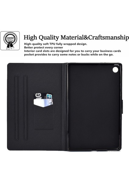 Huawei Matepad T 10 9.7 Inç/t 10S 10.1 Inç/tadını Çıkarın Tablet 2 10.1 Inç/honor Pad X6 9.7 Inç/6 10.1 Inç Desen Baskı Deri Kılıf Kart Yuvaları Tablet Kabuğu (Yurt Dışından) indirimleri