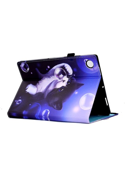 Desen Baskı Tablet Standı Kılıf Huawei Matepad T 10 S 10.1 Inç/matepad T 10 9.7 Inç Anti-Damla Kapak Elastik Bant-Kabarcık ve Kedi (Yurt Dışından) fiyatları