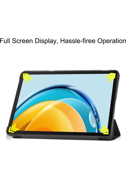 Huawei Matepad Se Için 10,4 Inç Üç Katlı Stand Otomatik Uyku/uyandırma Tablet Kapağı Desenli Baskı Pu Deri Folyo Çizilmez Tablet Kılıfı-Bana Dokunma (Yurt Dışından) fırsatları