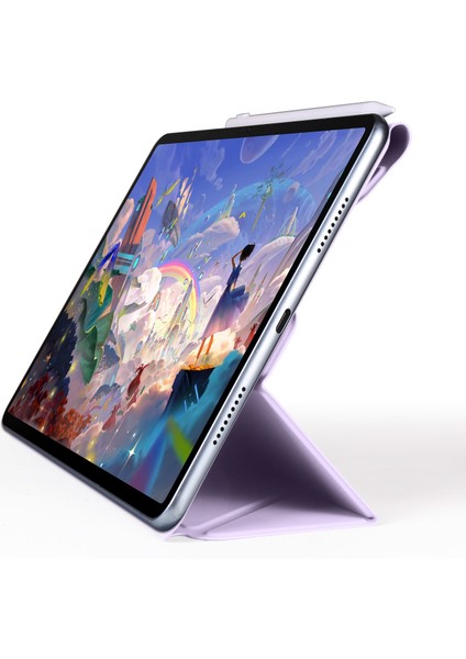 Huawei Matepad 11.5 S/matepad 11.5 Kılıf Origami Standı Manyetik Deri Tablet Kapağı-Mor (Yurt Dışından)