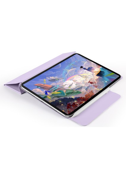 Huawei Matepad 11.5 S/matepad 11.5 Kılıf Origami Standı Manyetik Deri Tablet Kapağı-Mor (Yurt Dışından)