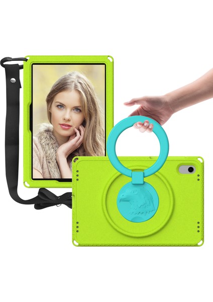 Kartal Desenli Kickstand Tablet Kapağı Huawei Matepad Se 11/lenovo Tab M11/SAMSUNG Galaxy Tab S9 Fe/s9/s8/s7/xiaomi Redmi Pad Se/pad 6-Yeşil (Yurt Dışından) fiyatları